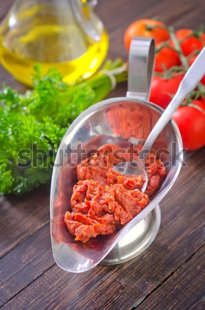 Brut viande alimentaire sang restaurant poivre [[stock_photo]] © tycoon