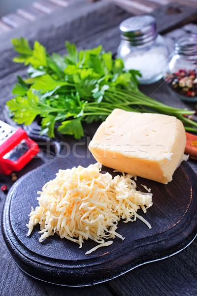 Fromages bord table alimentaire pizza orange [[stock_photo]] © tycoon