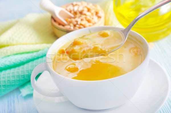 fresh soup with pea Stock photo © tycoon
