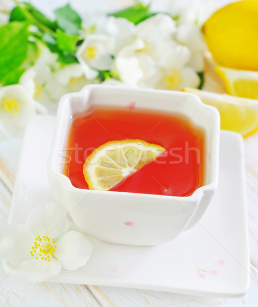 [[stock_photo]]: Jasmin · thé · printemps · nature · verre · santé