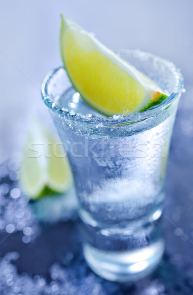 Essen Cocktail Farbe Drop tropischen Kalk Stock foto © tycoon
