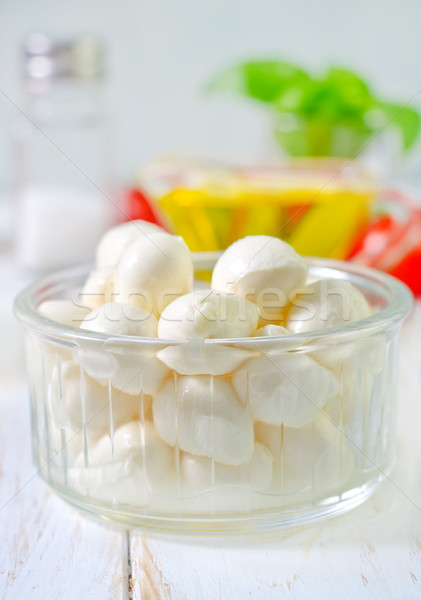 Ingrediënten caprese voedsel diner Rood salade Stockfoto © tycoon