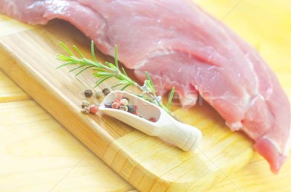 Foto stock: Carne · cozinha · verde · jantar · músculo