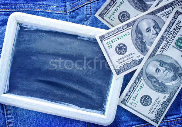 Negócio dinheiro tempo preto nuvem conselho Foto stock © tycoon