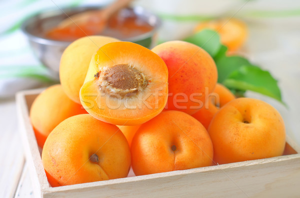Frischen Blatt Obst Sommer weiß Dessert Stock foto © tycoon