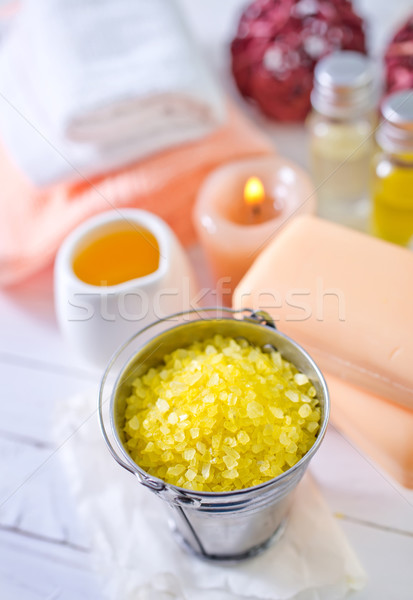 sea salt and soap Stock photo © tycoon