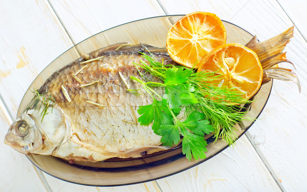 baked fish Stock photo © tycoon