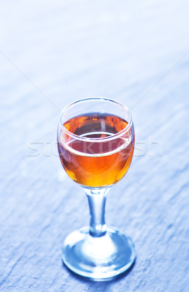 Foto stock: álcool · beber · óculos · preto · tabela · vidro