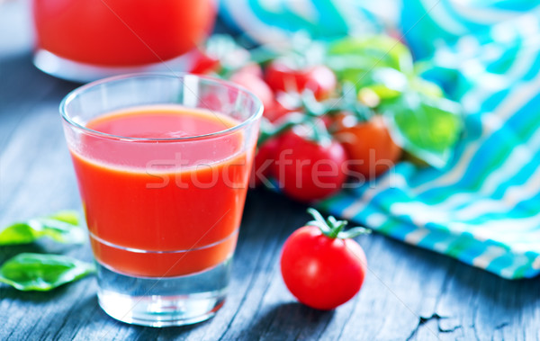 Tomatensap glas tabel natuur achtergrond groene Stockfoto © tycoon