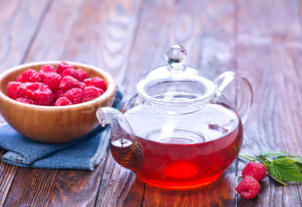 raspberry and tea Stock photo © tycoon