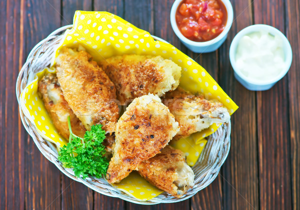 fried chicken wings Stock photo © tycoon