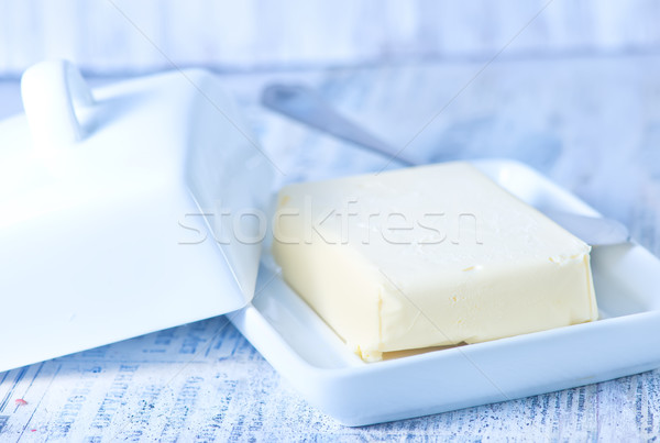 新鮮な バター プレート 表 背景 キッチン ストックフォト © tycoon