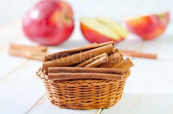 リンゴ シナモン リンゴ フルーツ 健康 赤 ストックフォト © tycoon