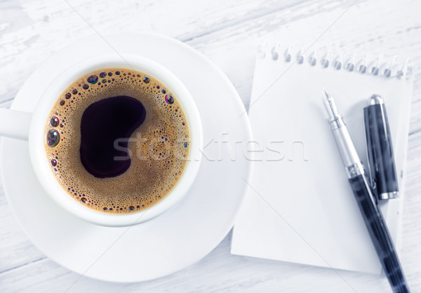 coffee and note Stock photo © tycoon