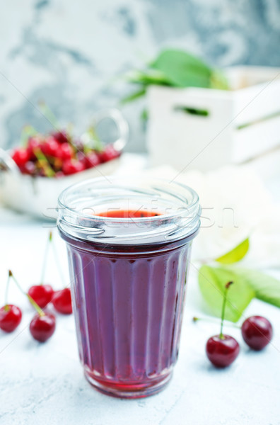 Stock photo: cherry juice