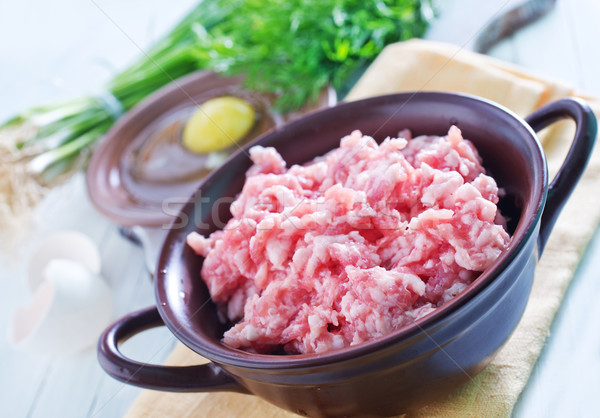 Foto stock: Alimentos · cocina · mesa · rojo · carne · blanco