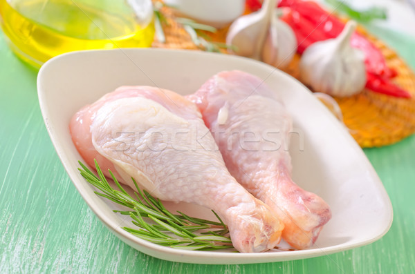 raw chicken legs Stock photo © tycoon