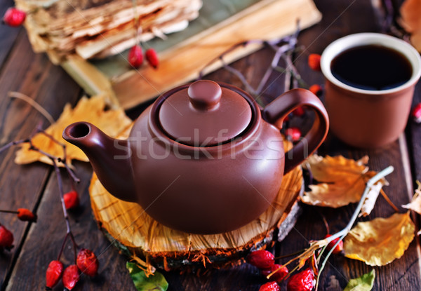 fresh tea in teapot Stock photo © tycoon