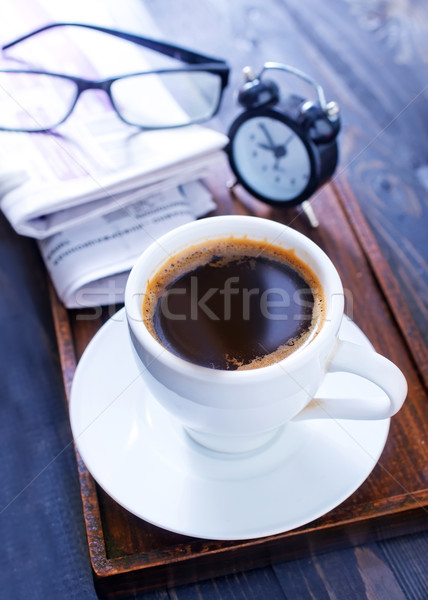 Café periódico fondo noticias financiar comunicación Foto stock © tycoon