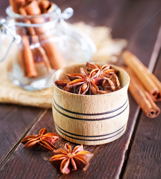 аромат Spice таблице анис корицей текстуры Сток-фото © tycoon