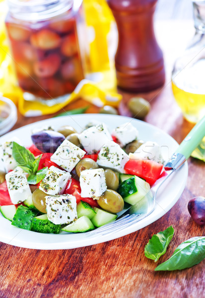 greek salad Stock photo © tycoon