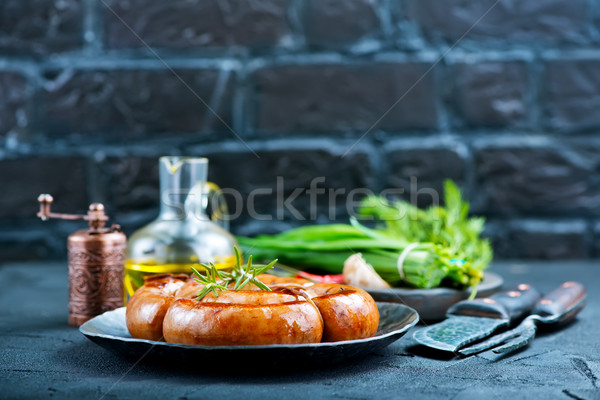 fried sausages Stock photo © tycoon