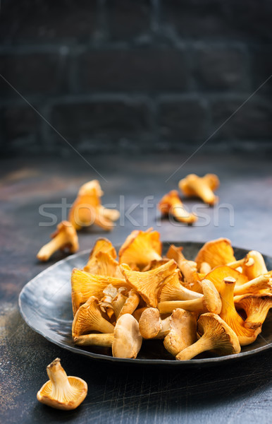 raw mushroom Stock photo © tycoon