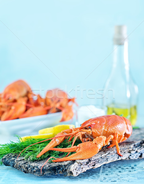 Gekookt kanker laurier vers voedsel restaurant Stockfoto © tycoon