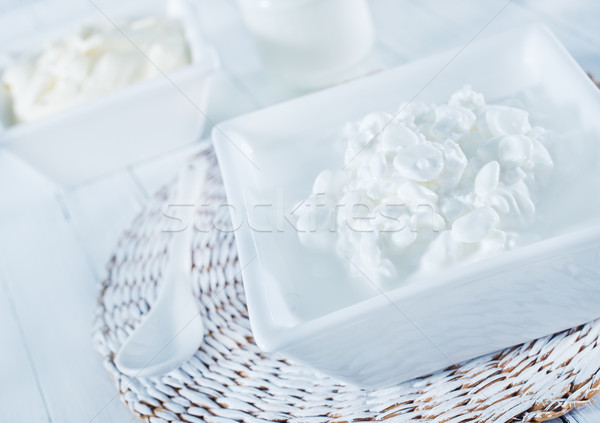 cheese,milk and sour cream Stock photo © tycoon