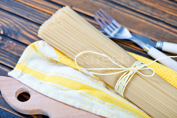 raw spaghetti Stock photo © tycoon