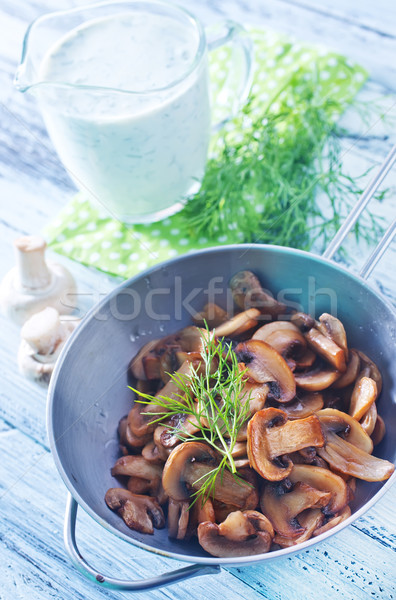 Frito setas salud cena placa cocina Foto stock © tycoon