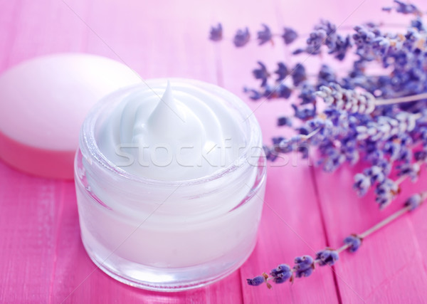 Kozmetikai krém üveg bank asztal egészség Stock fotó © tycoon