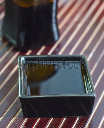 Sauce de soja fond art table bleu bateau [[stock_photo]] © tycoon