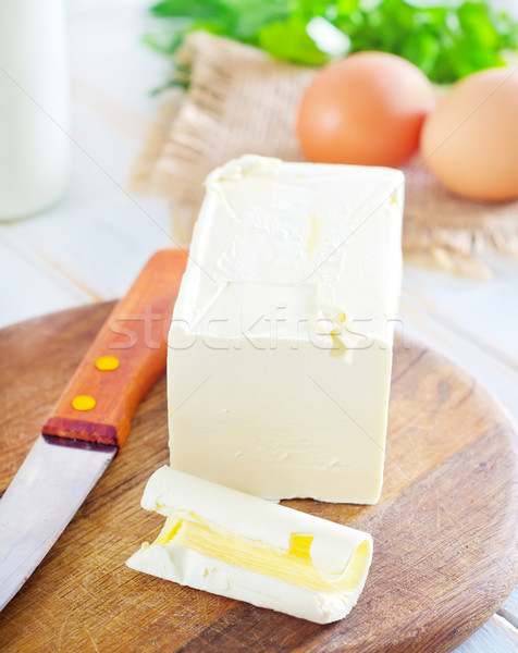 Margarin otthon tojás konyha asztal kövér Stock fotó © tycoon