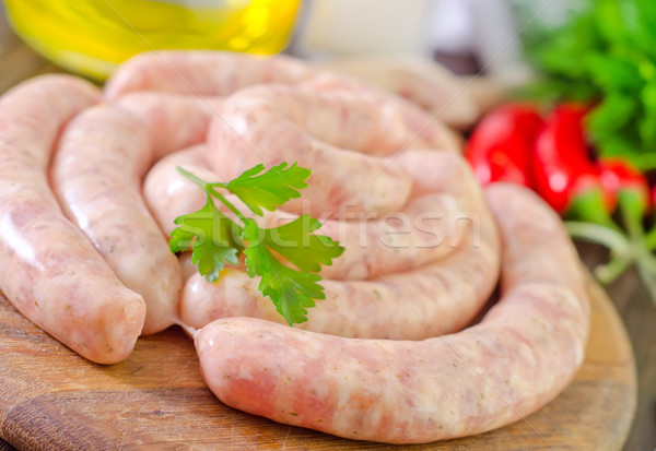 raw sausages Stock photo © tycoon