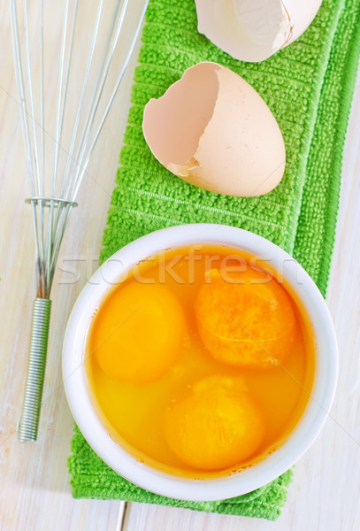 сырой яйца Пасху продовольствие яйцо куриные Сток-фото © tycoon