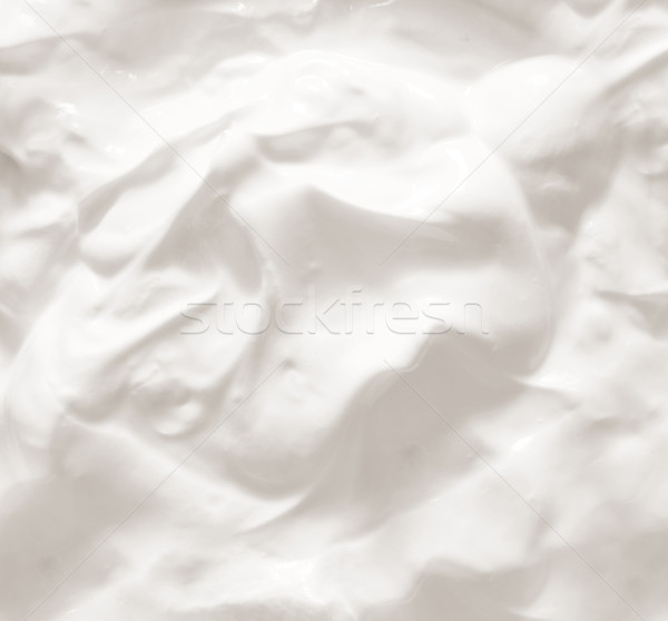 Crema agria luz cocina cena placa blanco Foto stock © tycoon