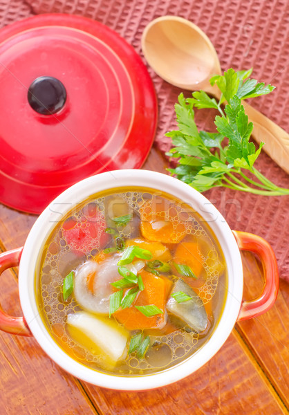 Friss leves narancs zöld piros tányér Stock fotó © tycoon