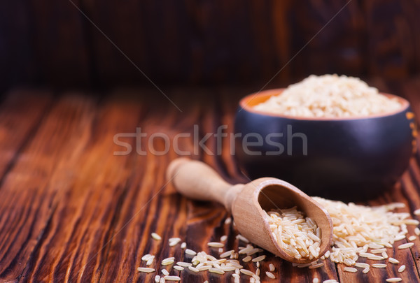 raw rice Stock photo © tycoon