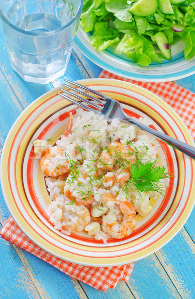 risotto with shrimps Stock photo © tycoon