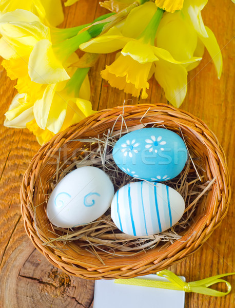 Easter Eggs kwiat projektu jaj zielone candy Zdjęcia stock © tycoon