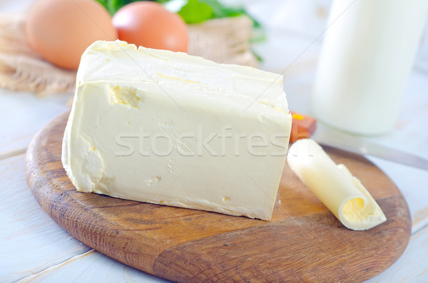 Margarina acasă ou bucătărie tabel grăsime Imagine de stoc © tycoon
