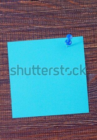 Stock photo: color paper on wooden background