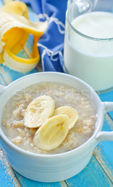 oat flakes with banana Stock photo © tycoon