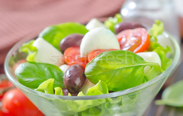 Капрезе фрукты Салат томатный оливкового Вишневое Сток-фото © tycoon