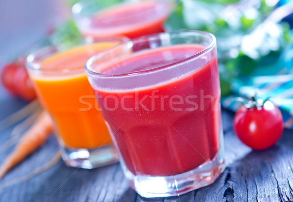 Légumes frais jus verre table printemps fruits [[stock_photo]] © tycoon