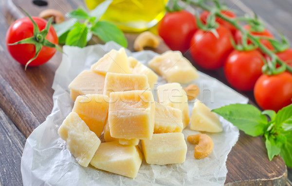 Parmezan żywności zielone mleka oleju pomidorów Zdjęcia stock © tycoon