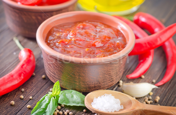 [[stock_photo]]: Sauce · tomate · alimentaire · fond · cuisine · asian · tomate