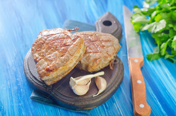 steak on board Stock photo © tycoon