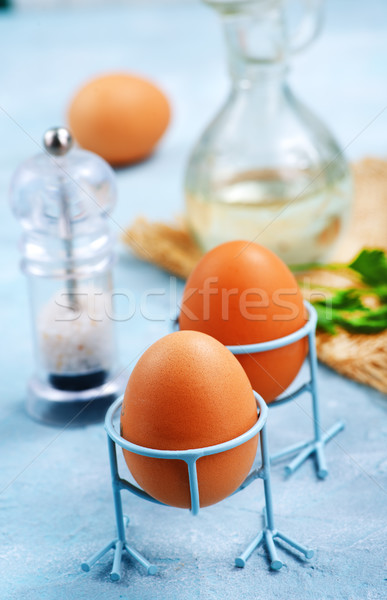 boiled chicken eggs Stock photo © tycoon